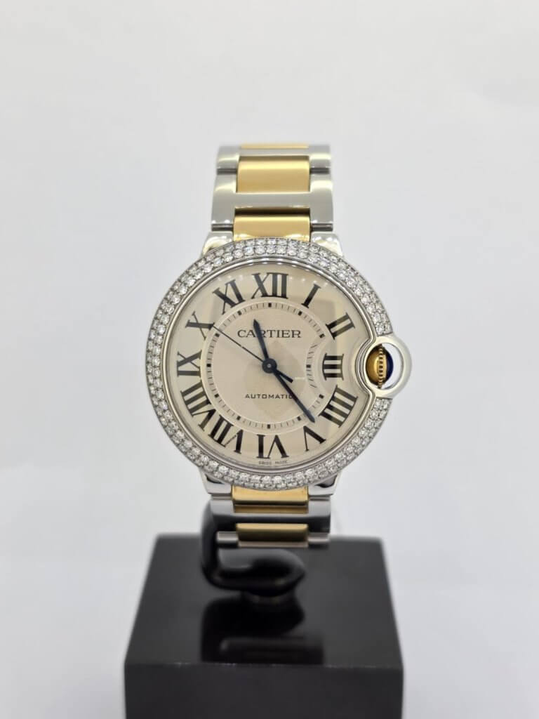 Cartier Ballon Bleu 36mm — Steel & Yellow Gold with Diamond Bezel 1